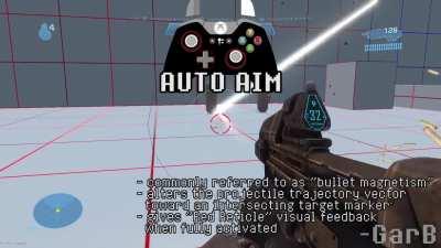 How Aim Assist systems in BLAM (Halo)-based Engines Works - by u/t3h_m00kz