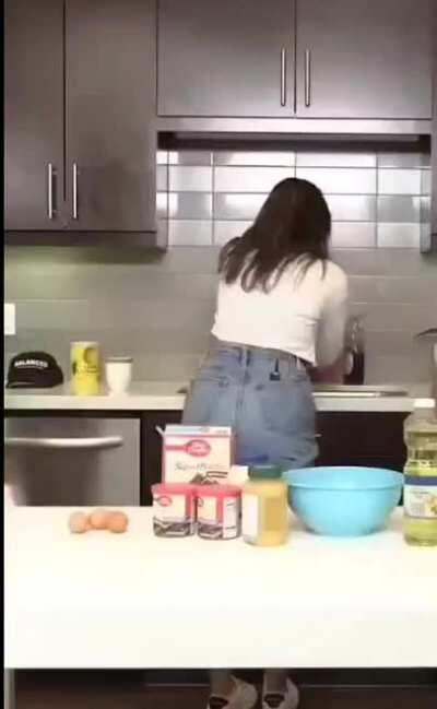 Baking a cake