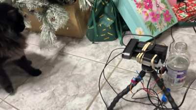 Mon chat mangeait le sapin… du coup j'ai construis ca :