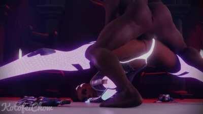 Sombra Split Anal (Kotofeichow) [Overwatch]