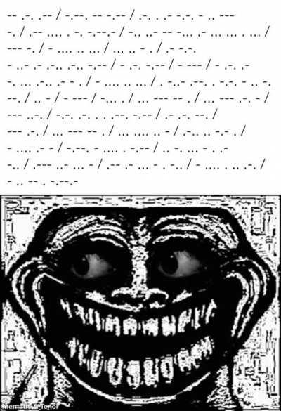 .-- . / -.. --- / .- / .-.. .. - - .-.. . / - .-. --- .-.. .-.. .. -. --.