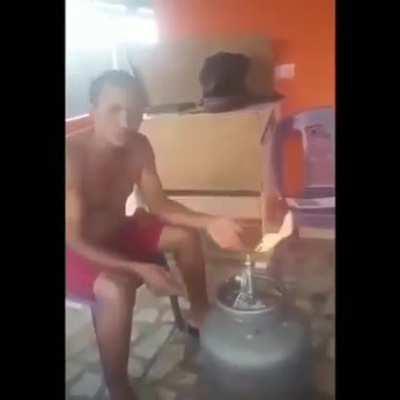 Tutorial de como apagar um botijão