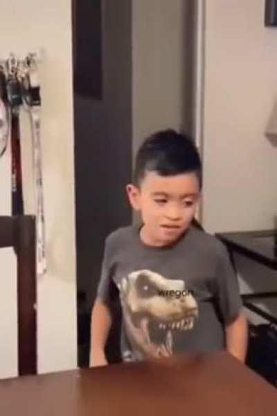 Smashing an egg on your brother’s head