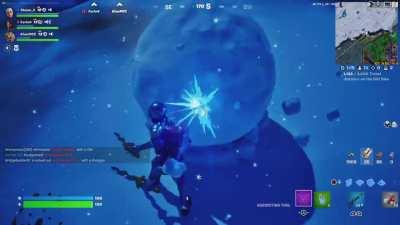 You can make giant snowballs by mining the ground!