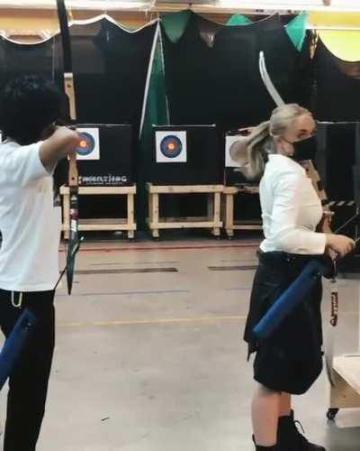 She even surprises herself.