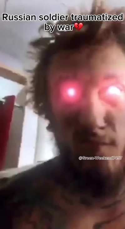 Russian soldier traumatized by war