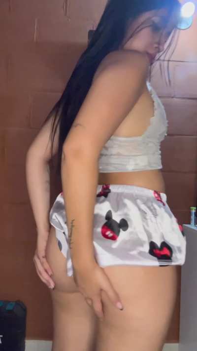 If you promise you will keep your face there, I will do this without panties!