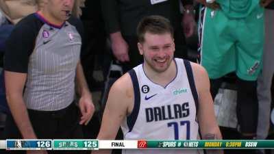 [Highlight] Luka lets out a grin after having mastered the art of missing FTs to close the game