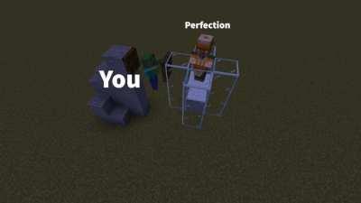 You only hurt yourself when you reach for perfection. (Inspiration from u/DryWet_Sponge)