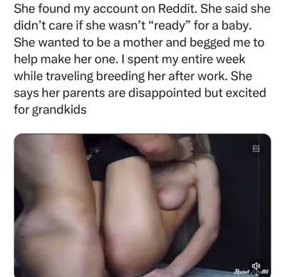 Bred her every day while traveling 