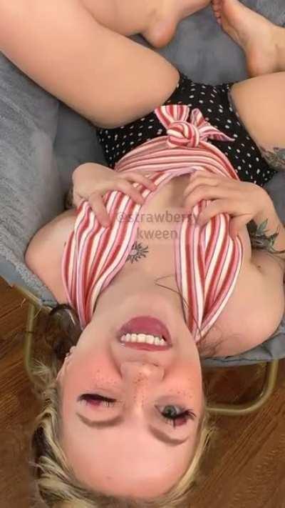 imagine busting all over my little face & wet mouth