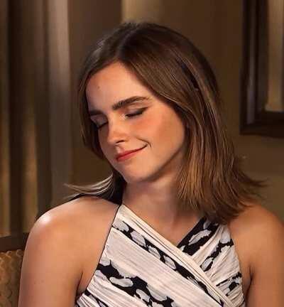 Emma Watson smirked as you ruined your orgasm, like the beta loser you are, to her fucking your alpha bully.