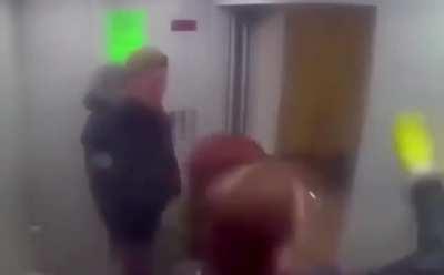 Drunken yahoo's in the lift