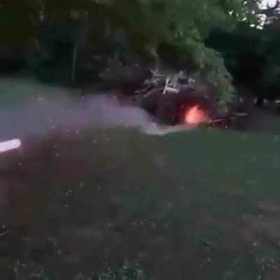 Lighting a bonfire