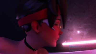 Tracer shower fun (MadihsonNSFW) [Overwatch]