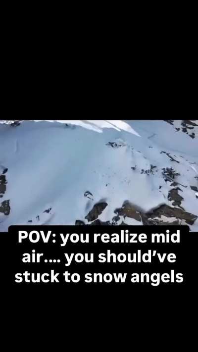 Bro acting like he fell off a cliff or something