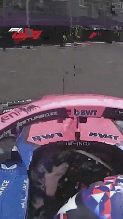 Los dos Alpine se quedaron afuera de la Q1 en la misma curva, Gasly siguió de largo en la curva y Colapinto chocó contra las protecciones