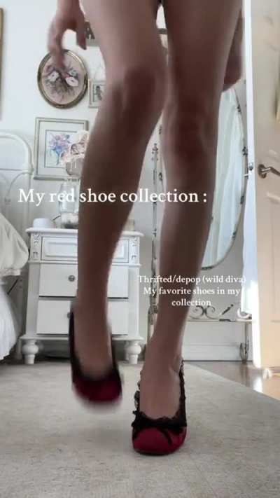 Red shoe collection