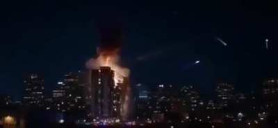 Iranian BM hitting a target in Israel