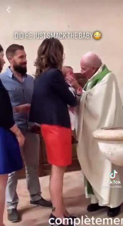 To baptize a baby
