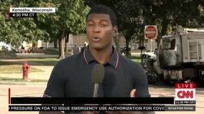 CNN accidentally told the truth for a few seconds, then they changed one word in the title card.