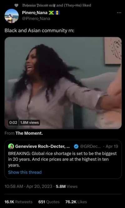 Latino, Caribbean and African communities crying and throwing up rn too