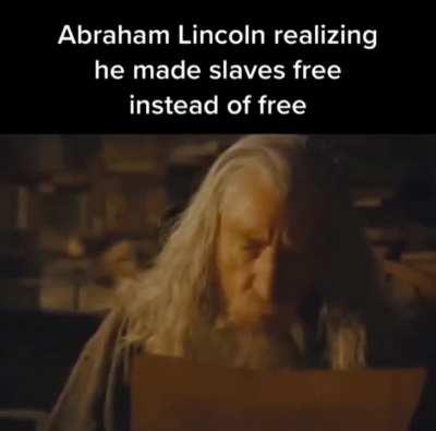 Moldy Emancipation Proclamation Failure