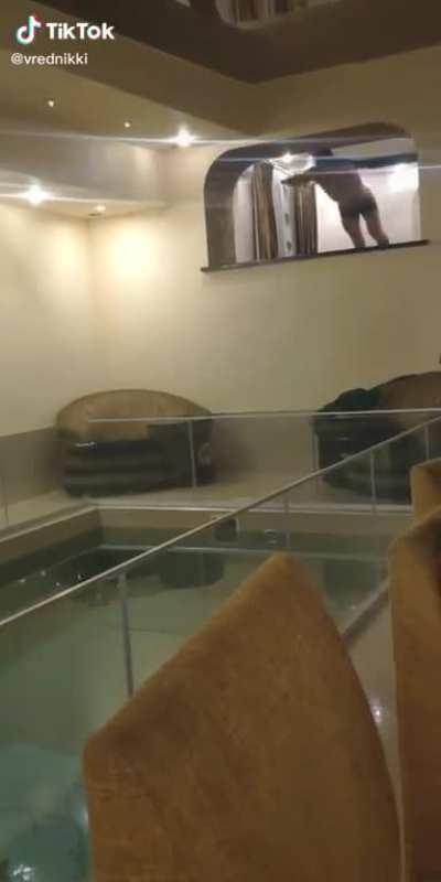 Trying to impress his girlfriend