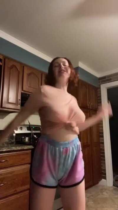 Big and bouncy no bra