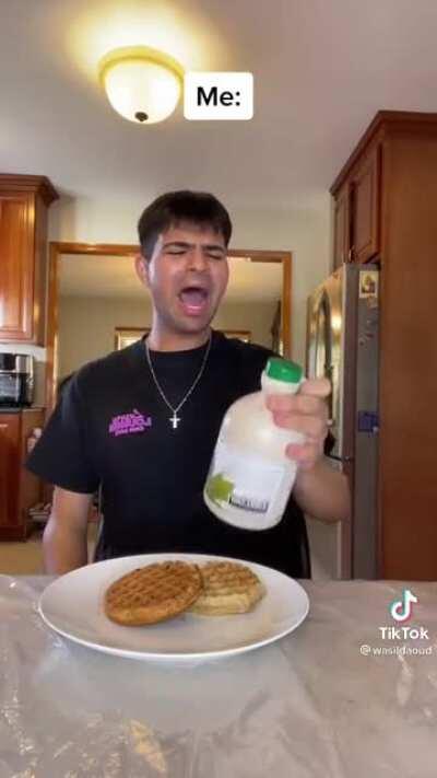 This is how you get ants... I immediately thought of archer in season 1 when Lana knocks the doughnuts out of his hand