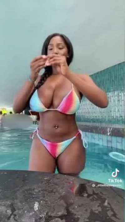 Multi coloured bikini