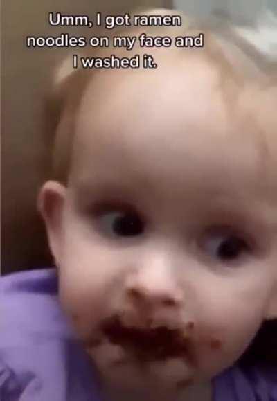 Found a new way to wash up.