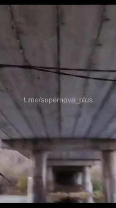 Ukrainians fixing to blow a bridge to hell it seems.. Not sure where 