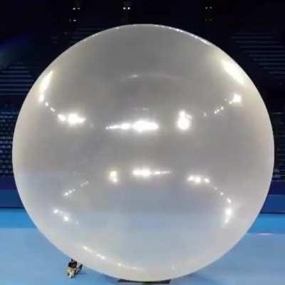 A 40ft Balloon in a slow-mo popping