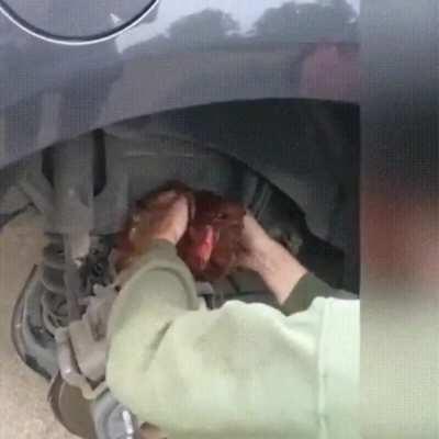 Installing a new piece for the suspension