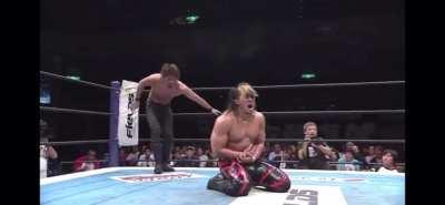 Shinsuke Nakamura smokes Hiroshi Tanahashi with a dead on Bomaye/Kinshasa • NJPW Destruction (2009)