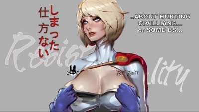 Power Girl Huzzy Time ポーワーガールおっぱい みせた