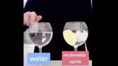 That McDonald's sprite be hitting though