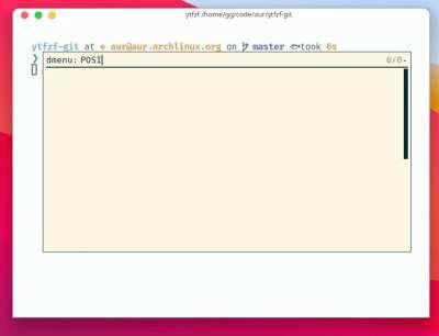 ytfzf - {search, watch, download from } youtube without leaving the terminal, supports rofi, fzf, dmenu and anything that can utilize unix pipes/redirection