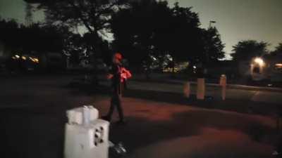 Shooting a gun into the air in a crowded RV park