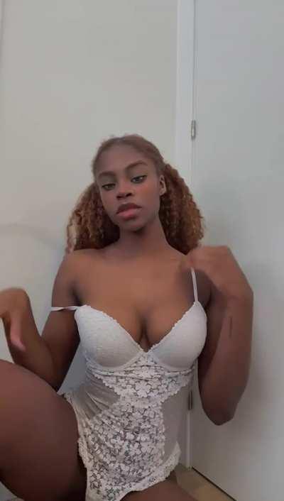 Big Tits Ebony Huge Tits Natural Tits Solo Tits Porn GIF by hefresh