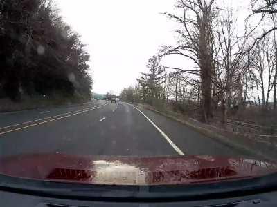 [USA] Idiot speeding in 30mph zone.