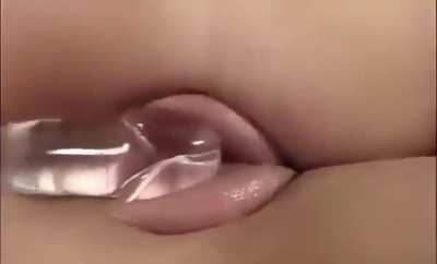 Clear dildo