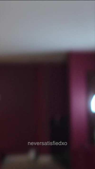 My cuck is always trying to get the best angles of me sucking BBC but this time he stood on a wobbly chair that tipped over and he hit his head against a glass window lol. Luckily he didn't disturb me too long and i got right back into with my bull.