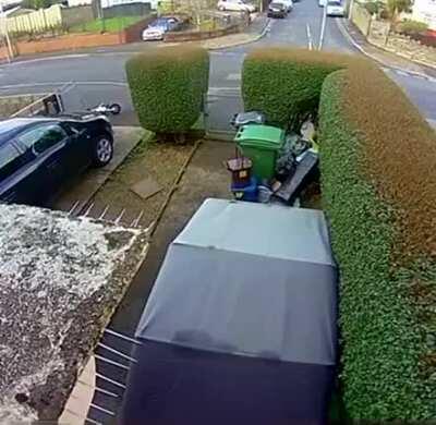 HMFT after ram into this fence.