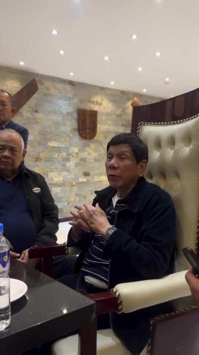 Duterte and Dela Torre, ang pagbasa ng arrest warrant.