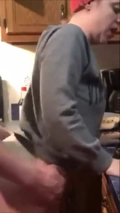 Fucking mom in the kitchen 