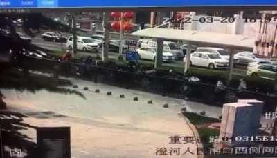 correct me if I'm wrong. This occurred in China yesterday. There are many much more graphic videos of this situation which I will not post. People are saying the driver was drunk and others are speculating that the driver intentionally killed all those pe