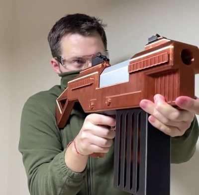 I have designed and made fully mechanical (no electronics) shell ejecting foam dart blaster