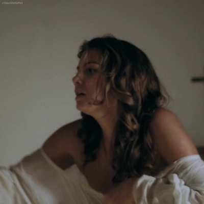 Lauren Cohan nip slip in Casanova (Open Matte)